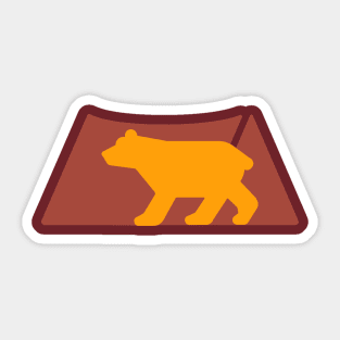 Camping Bear Sticker